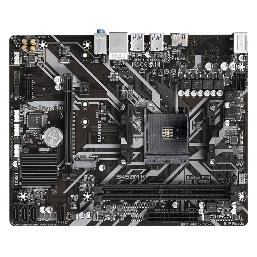 Gigabyte Motherboard for AMD B450M K DDR4 1st | 2nd | 3rd | 4th Gen view 4